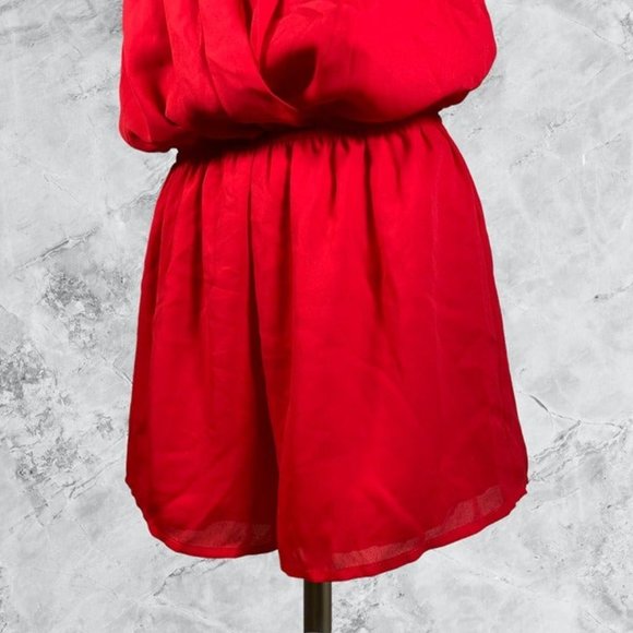 Superdown Emma Halter Romper - Bright Red - Picture 6 of 12